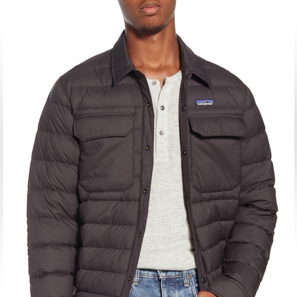 Patagonia Silent Down Shirt Puffer Jacket | Size L - Picture 1 of 9